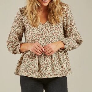 Rylee & Cru peplum top